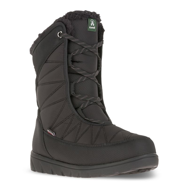 Kamik Hannah Mid Womens Waterproof Boots, Size: 6, Black