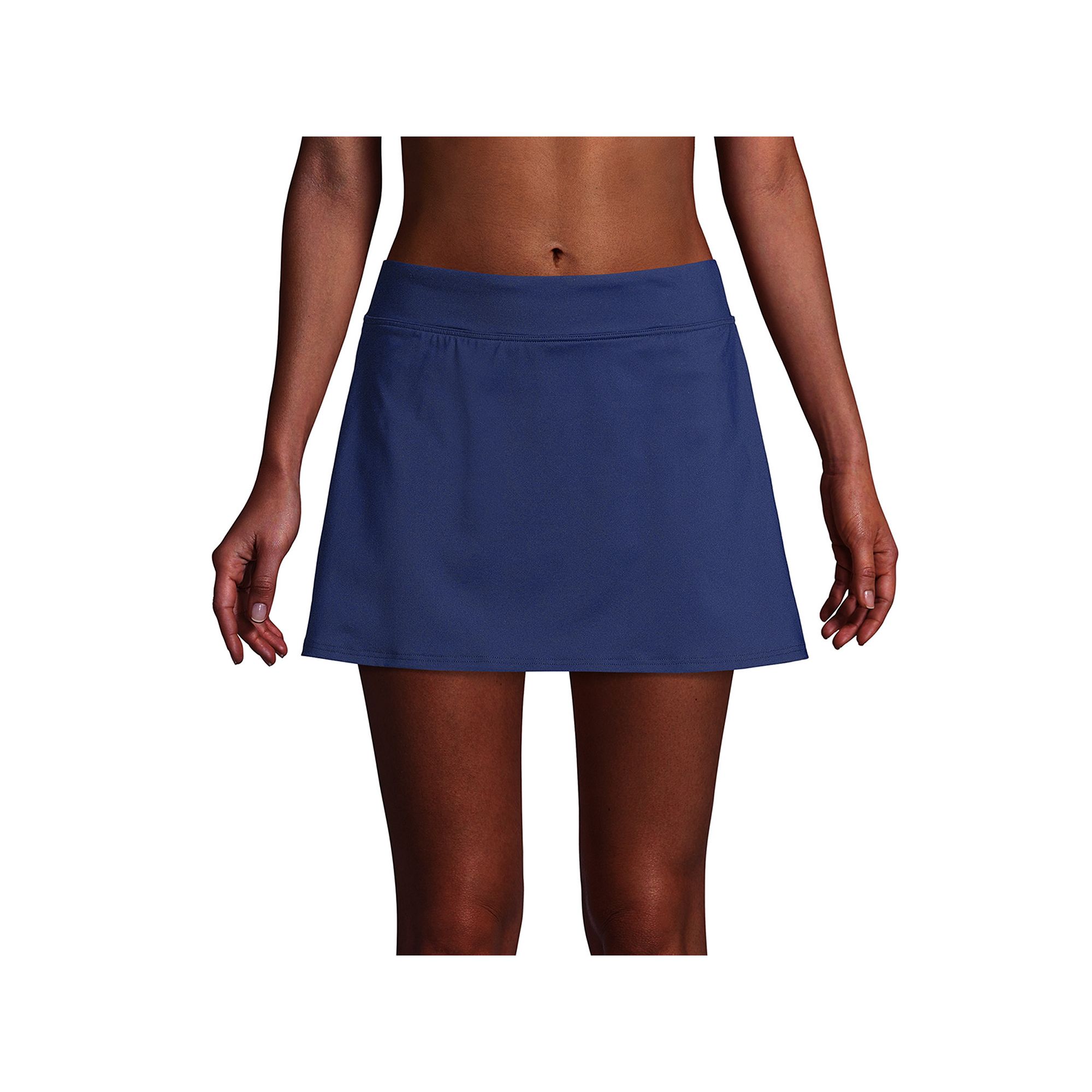 Petite Lands End UPF 50 Tummy Control Swim Skirt, Womens, Size: 2 Petite,