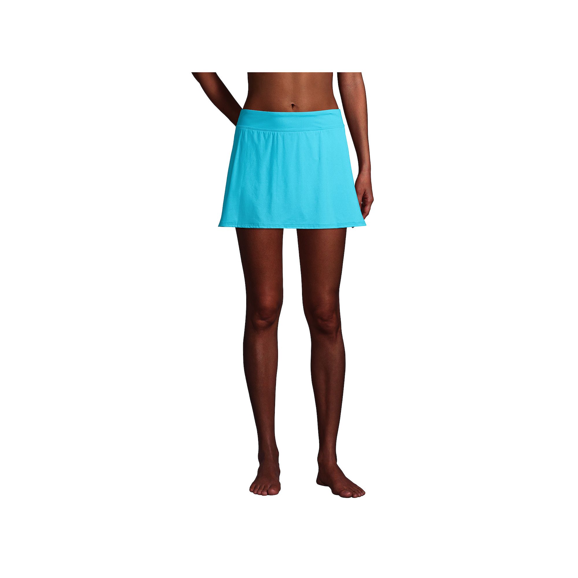 Petite Lands End UPF 50 Tummy Control Swim Skirt, Womens, Size: 2 Petite,