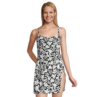 Women's Lands' End UPF 50 Sweetheart One-Piece Swim Dress