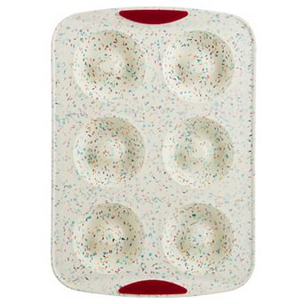 Trudeau Confetti 6 cup Jumbo Donut Pan