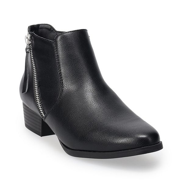 Croft & Barrow® Women's Ankle Boots - Black (5 WIDE)