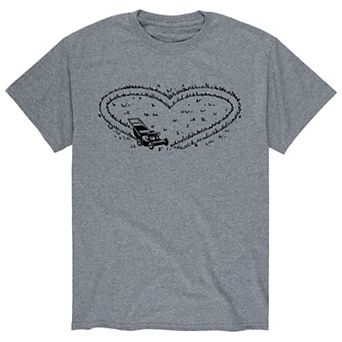 Men's Mower Heart Valentine's Day Graphic Tee