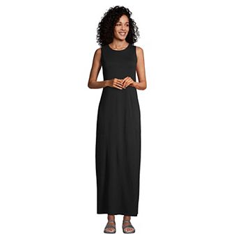 Women's Lands' End High Neck Cover-Up Maxi Dress