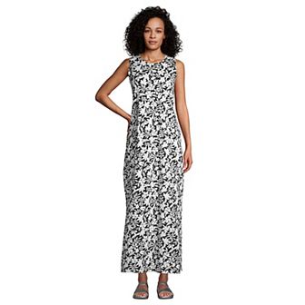 Women's Lands' End High Neck Cover-Up Maxi Dress