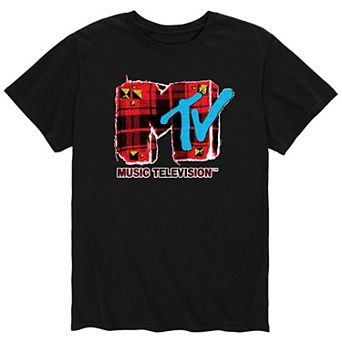 Men's MTV Grunge Plaid Tee