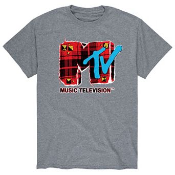 Men's MTV Grunge Plaid Tee