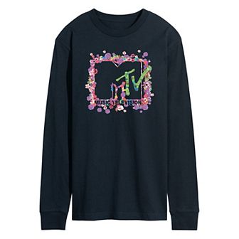 Men's MTV Floral Logo Graphic Tee