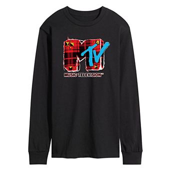 Men's MTV Grunge Plaid Graphic Tee