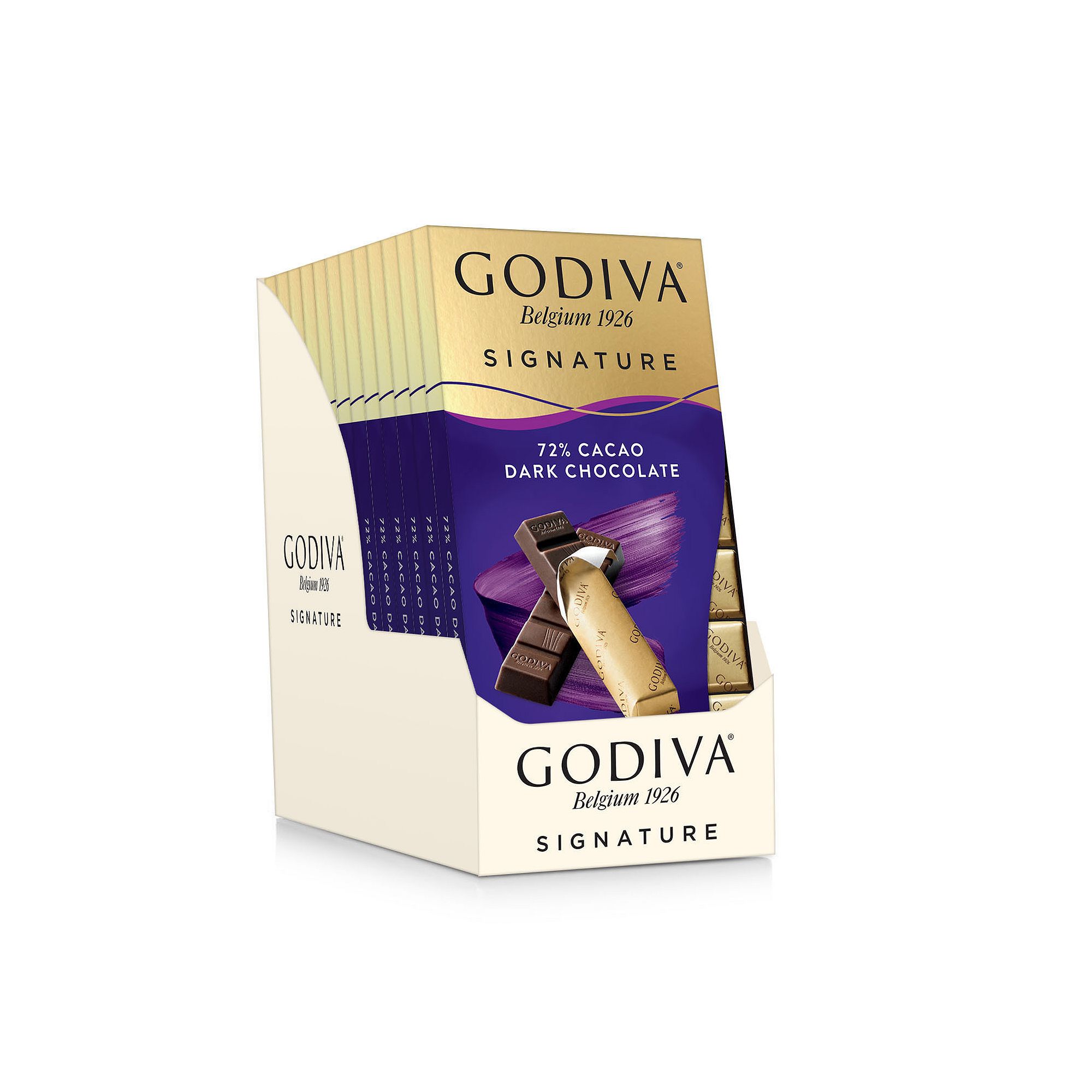 Godiva Signature 12 Pack of 8 72% Cacao Dark Chocolate Mini Bars