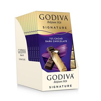 Godiva Signature 12 Pack of 8 72% Cacao Dark Chocolate Mini Bars