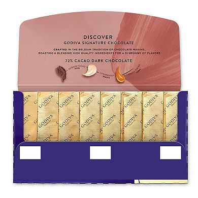 Godiva Signature 12 Pack of 8 72% Cacao Dark Chocolate Mini Bars