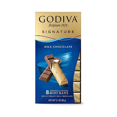 Godiva Signature 12 Pack of 8 Milk Chocolate Mini Bars