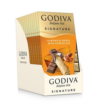 Godiva Signature 12 Pack of 8 Almond & Honey Milk Chocolate Mini Bars