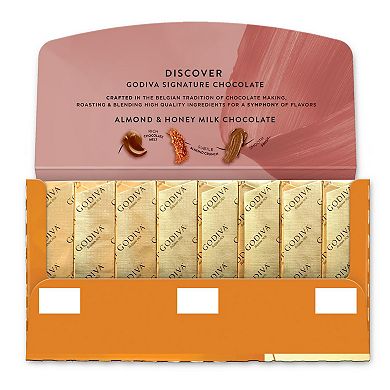 Godiva Signature 12 Pack of 8 Almond & Honey Milk Chocolate Mini Bars