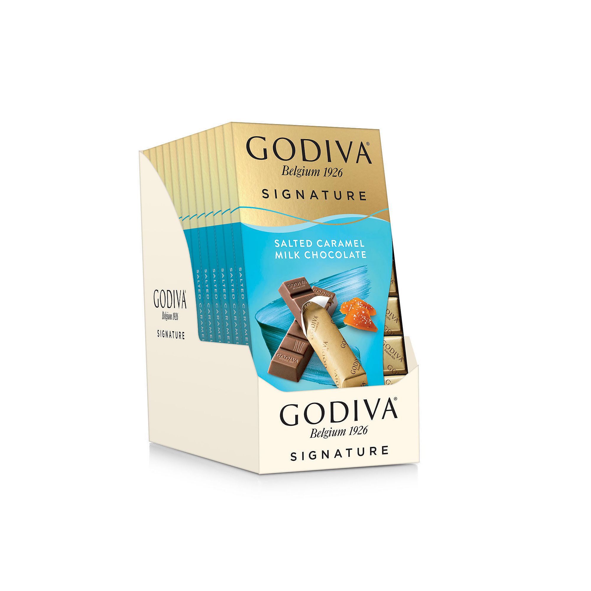 Godiva Signature 12 Pack of 8 Salted Caramel Milk Chocolate Mini Bars