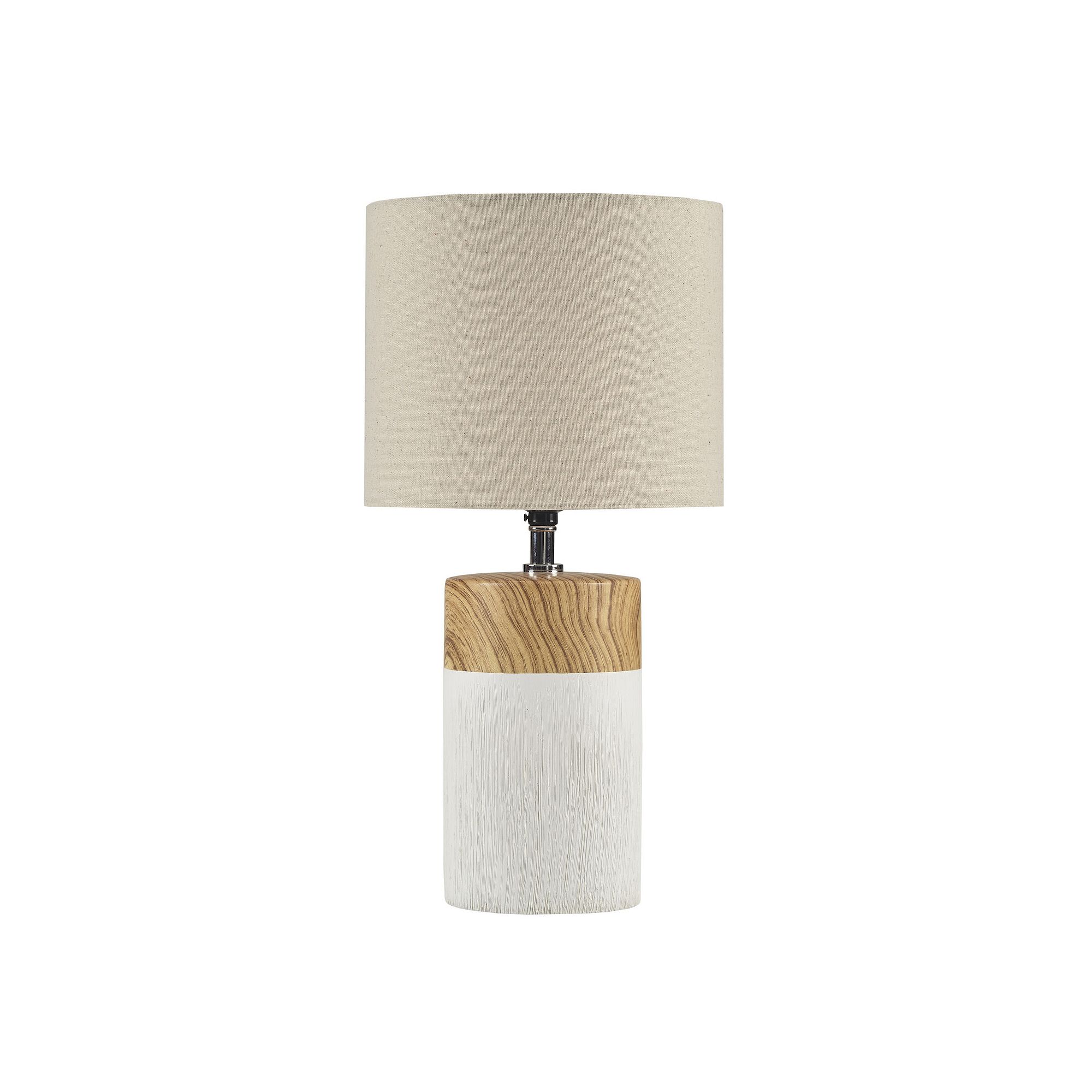 510 Design Nicolo Contemporary Cylinder Table Lamp, White Ivory