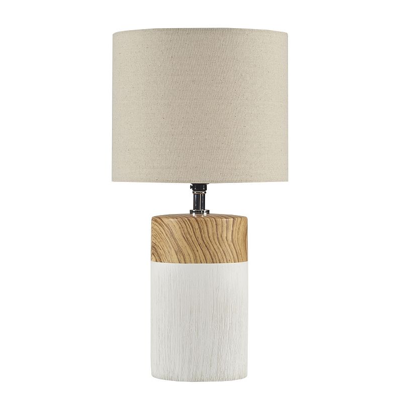 510 Design Nicolo Contemporary Cylinder Table Lamp, White
