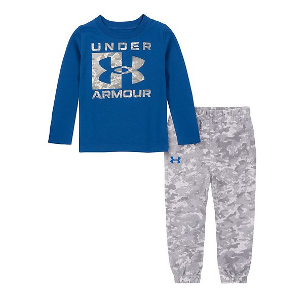 Baby Boy Under Armour Camo Logo Graphic Tee & Camo French Terry Jogger