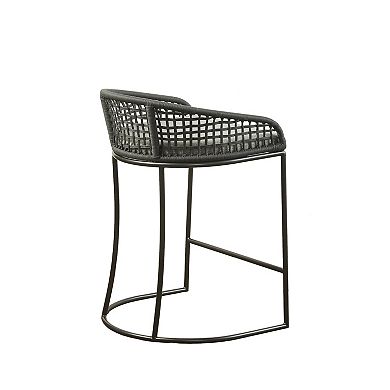 Madison Park Carmel Woven Counter Stool