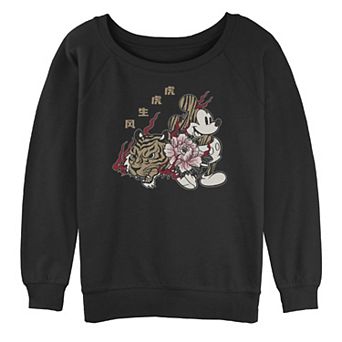 Disney's Mickey Mouse New Year Kanji Portrait Slouchy Juniors' Terry Tee