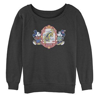 Disney's Mickey & Minnie Retro Year Of The Tiger Poster Slouchy Juniors' Terry Tee