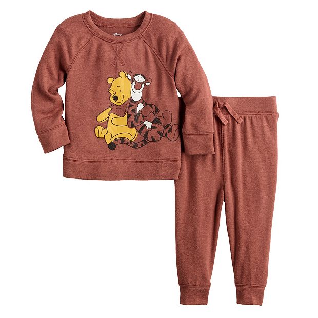 Baby Boy Disney Winnie the Pooh Cozy Sweatshirt u0026 Jogger Pants Set by  Jumping Beans®