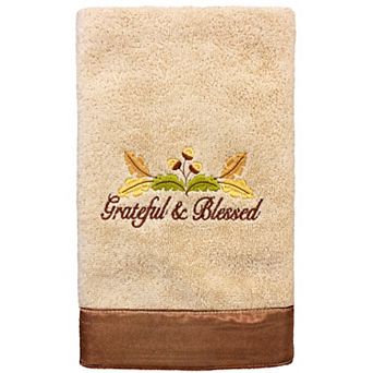 Linum Home Textiles Blessed Embroidered Hand Towel