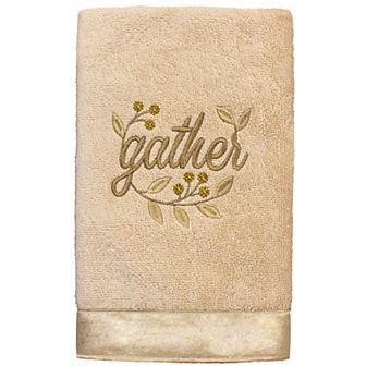 Linum Home Textiles Gather Embroidered Hand Towel