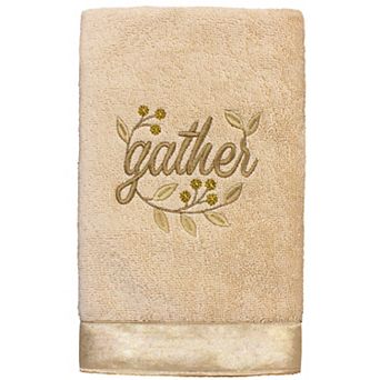 Linum Home Textiles Gather Embroidered Hand Towel