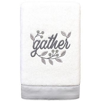 Linum Home Textiles Gather Embroidered Hand Towel