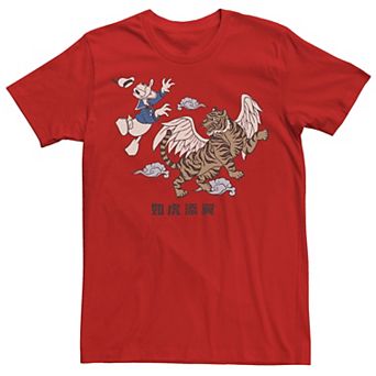 Disney's Donald Duck Men's New Years Flying Tiger Tee