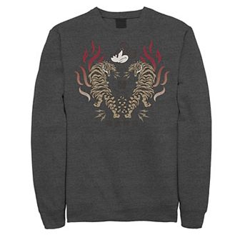 Men's Disney Mickey Mouse Year Of The Tiger Retro Kanji Collage Sweatshirt