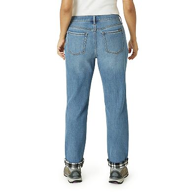 Women's Eddie Bauer Fleece-Lined Straight-Leg Jeans
