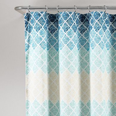 Lush Decor Medallion Ombre Shower Curtain