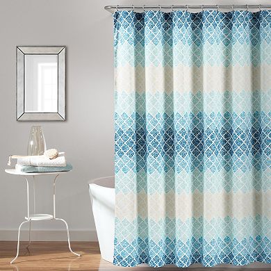 Lush Decor Medallion Ombre Shower Curtain