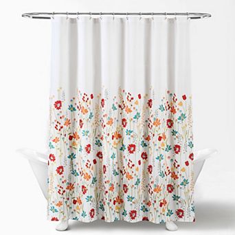 Lush Decor Clarissa Floral Shower Curtain