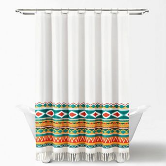 Lush Decor Boho Viviane Geo Shower Curtain