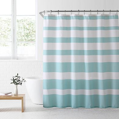 Freshee Antimicrobial Fabric Shower Curtain