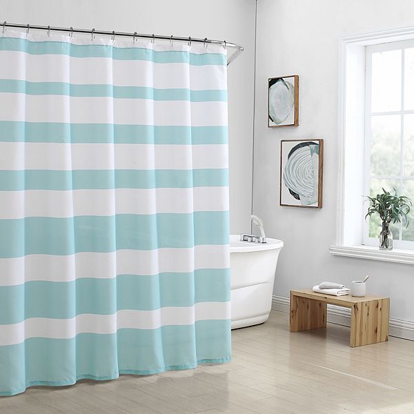 Freshee Antimicrobial Fabric Shower Curtain