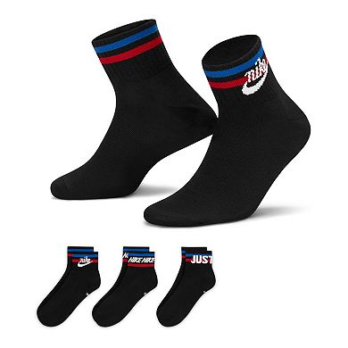 Men's Nike 3-Pack Everyday Essential Ankle Socks 
