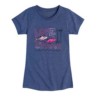 Girls 7-16 Dr. Seuss Love Fish Graphic Tee