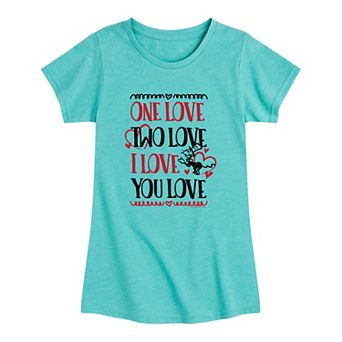 Girls 7-16 Dr. Seuss One Love Two Love Graphic Tee