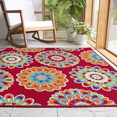 Sonoma Goods For Life® Floral Medallion Indoor / Outdoor Area or