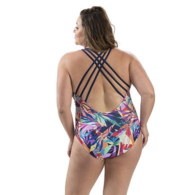 Women's Dolfin Aquashape UPF 50+ Print Bust-Enhancing One-Piece Swimsuit