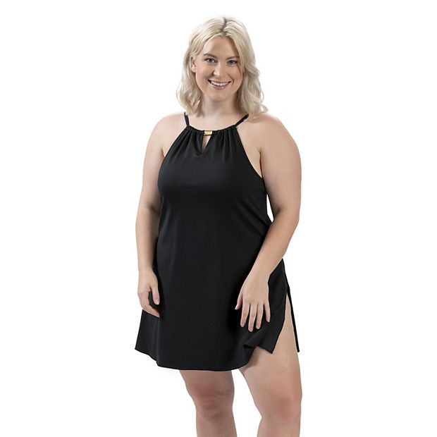 blue dress for baby girl Anne Cole Live in Color Swim Dress With Skirted Bottom main image 0