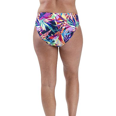 Women's Dolfin Aquashape UPF 50+ Print Twist-Front Swim Briefs