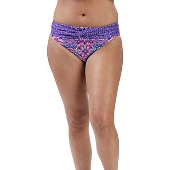 Women's Dolfin Aquashape UPF 50+ Print Twist-Front Swim Briefs