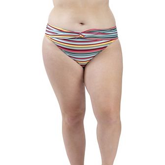 Women's Dolfin Aquashape UPF 50+ Print Twist-Front Swim Briefs