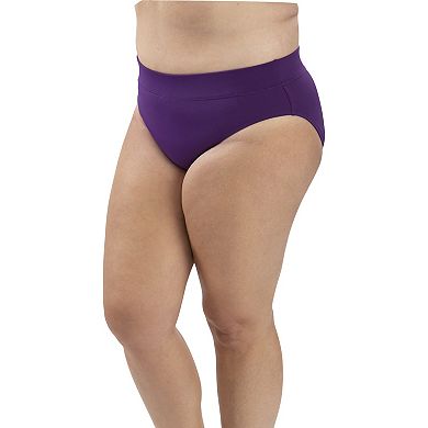 Women's Dolfin Aquashape UPF 50+ Solid Moderate Cut Swim Briefs